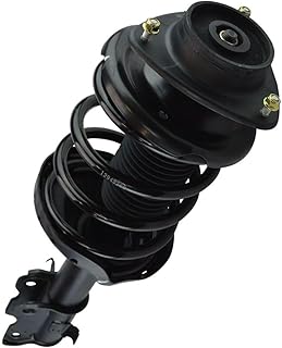 EIOFEVY Shocks Struts Absorber Gas Lift Struts Amortiguador Suspension Complete Shock Absorber Strut and Spring Assembly Front Left Driver Upper Lower Side Cast Metal Loaded Quick With Mount SCA57820