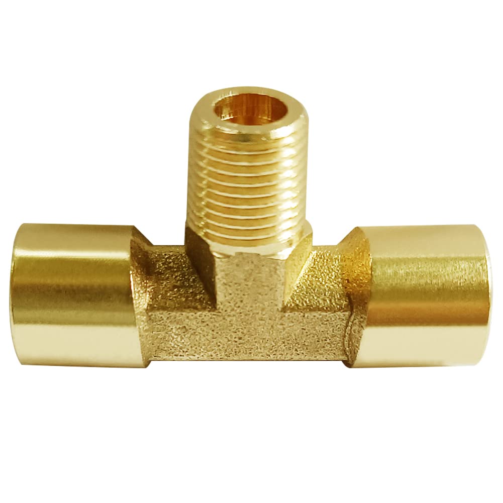 Interstate Pneumatics Brass Tee Fitting 3/8” NPT Female – FP66T Rust Resistant