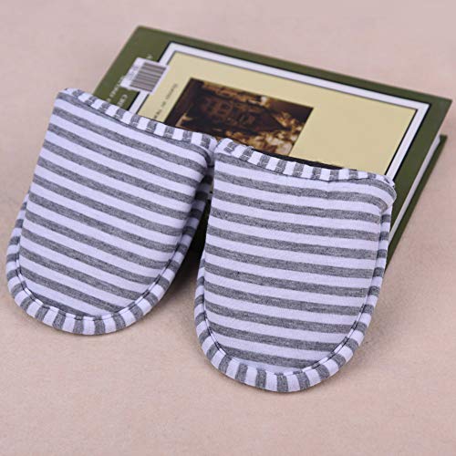 CHICIRIS House Slippers For Women, Travel Portable Foldable Reusable Indoor Soft Cotton Anti Slip Slippers For Home Hotel (Women Type)