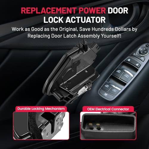 Image of SYERAL Door Latch Lock Actuator RL Rear Left Driver Side Latch Motor Compatible with Nissan Sentra 2013-2019 Replaces 82501-9AN0A