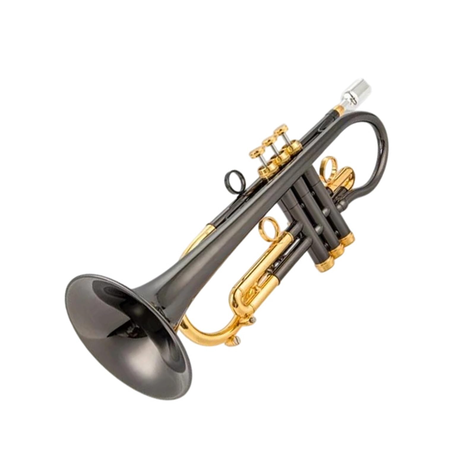 Trąbka Bb Bk Niklowany Mosiądz Profesjonalny Instrument Z Dyszą Futerałową