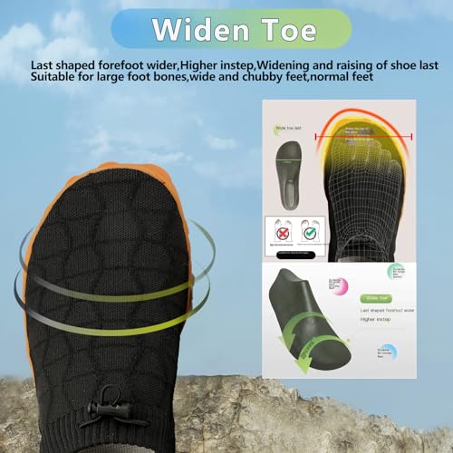 Image of Beach Water Shoes for Women Men Quick Dry Non-Slip Wide Toe Hike Barefoot Footwear for Beach Pool Aqua Swim Surf Walk