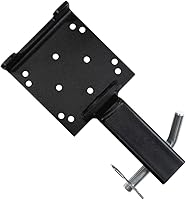 lifgarfe Universal 2" Trailer Hitch Winch Mount Plate Cradle for ATV UTV - Rustproof Steel Receiver Mount