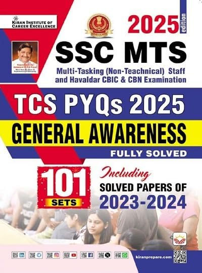 SSC MTS TCS PYQs General Awareness Solved Papers Total 101 PYQs 2025 ...