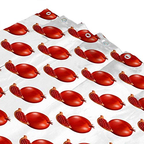 Rideau de douche lavable en machine polyester rouge grenat 152 cm