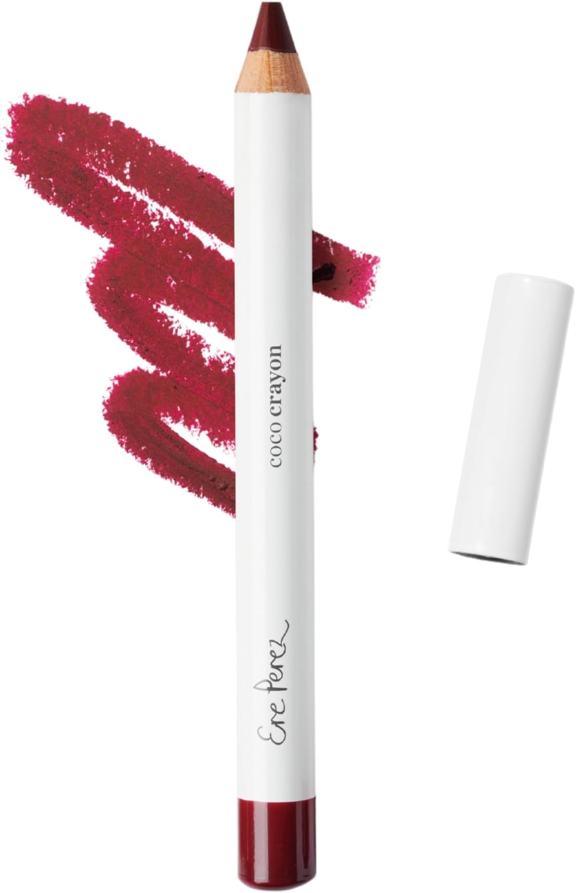 Ere Perez Coco Crayon - Lipstick Crayon Nourishing & Matte Finish Lipstick - Natural & Long Lasting Hydrating Colour Lip Pencil for Lip & Cheeks (Rebel)