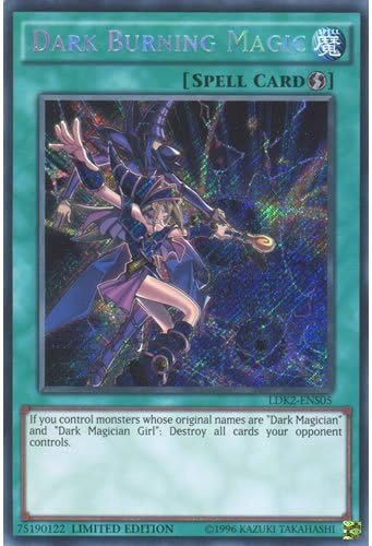 YuGiOh LDK2-ENS05 Limited Ed Dark Burning Magic Secret Rare Card - (tarjeta individual Yu-Gi-Oh! ) por Deckboosters