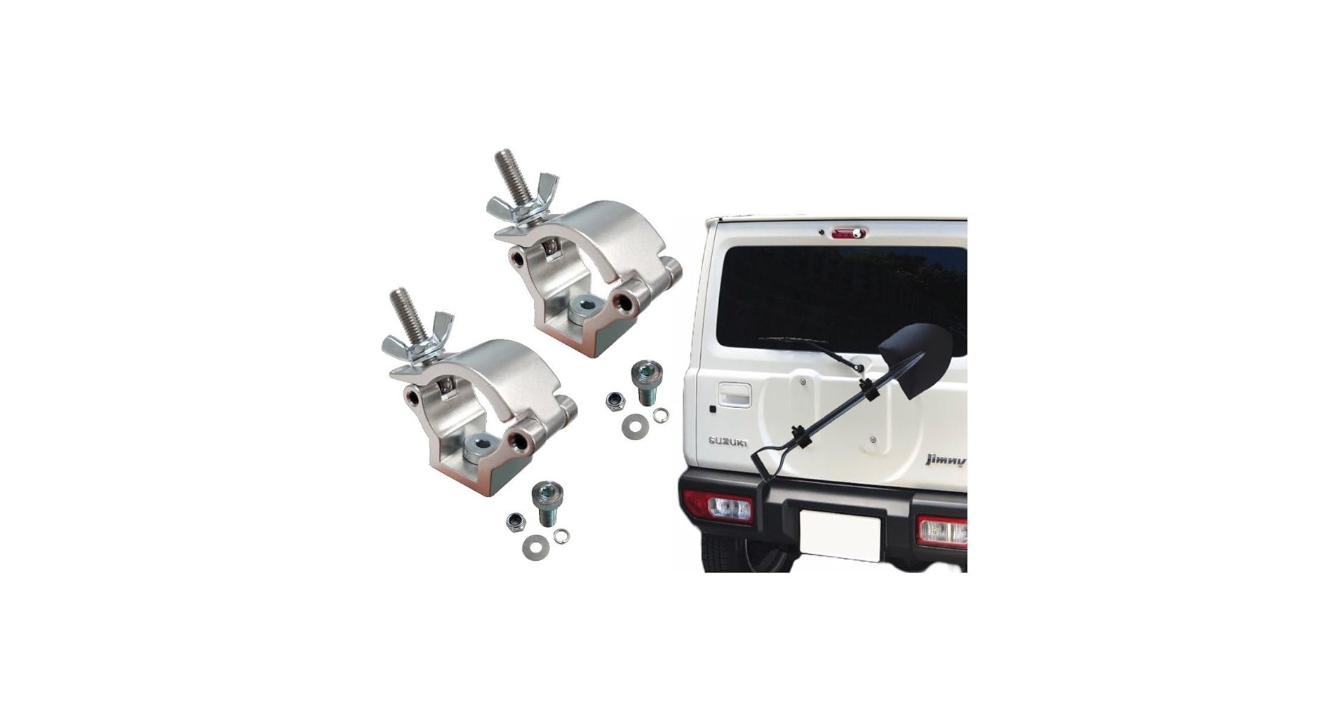 Amazon | AUTOMAX izumi スコップホルダー (銀 蝶ネジ 2個