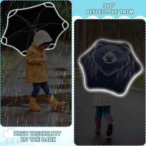 Parapluie enfant bleu foncé Chic Starry Bear taille unique - 6