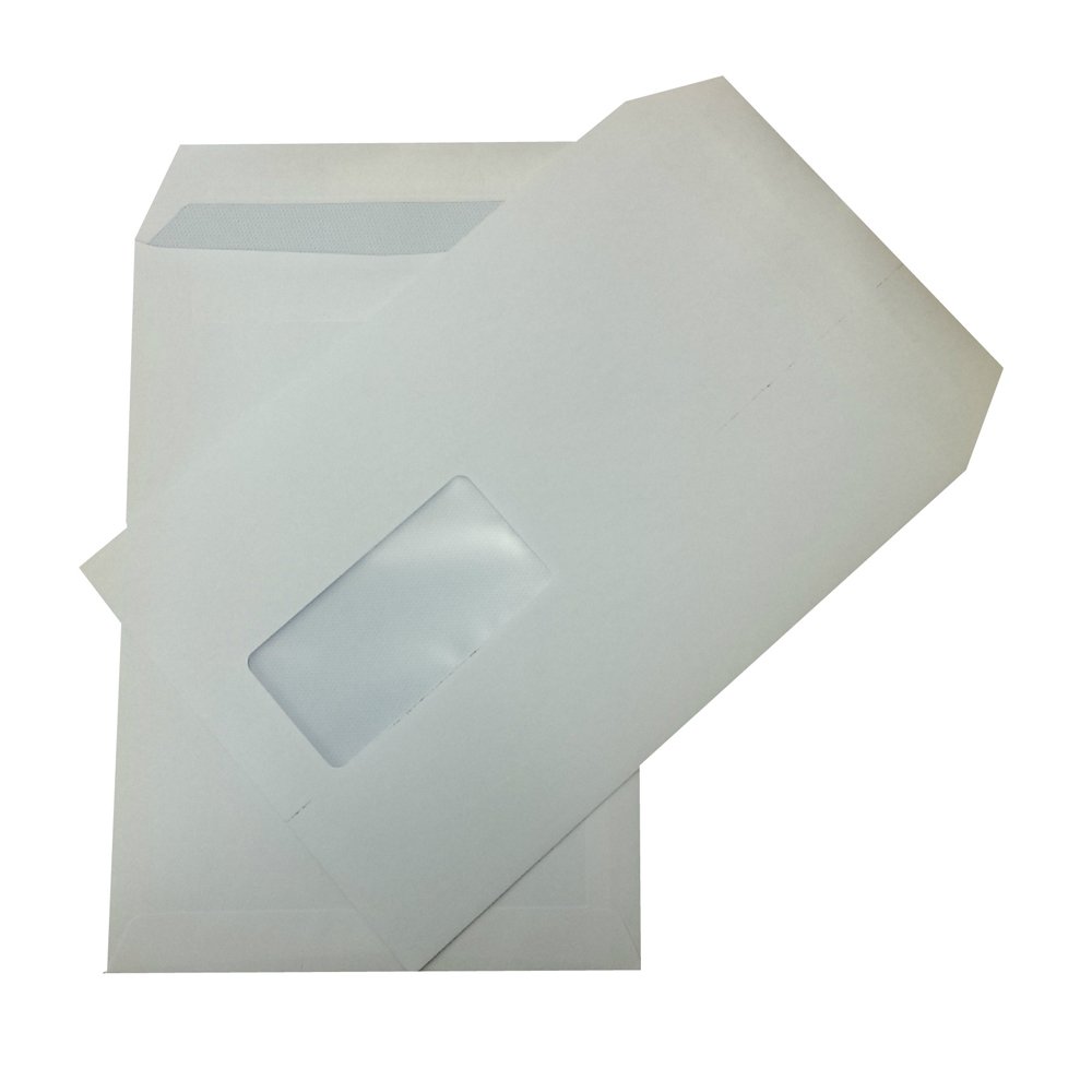 C5 Self Seal White Envelopes with Window 229 x 162mm 90gsm - Pack of 50