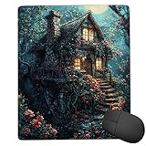 小型 ゲーミング マウスパッド 夜景小屋 キーボードパッド マウスマット デスクマット 小型 ゴム底 エレコム 光学式 マウス対応 滑り止め 耐久性 良い おしゃれ かわいい 防水 サイバーカフェ オフィス最適 適度な表面摩擦 男性のプレゼント 50x25 cm jp-1105