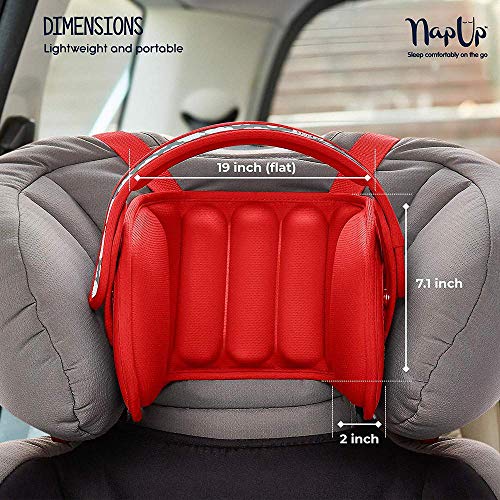 NapUp Soporte de Cabeza para Silla de Auto Infantil Rojo miniatura 5