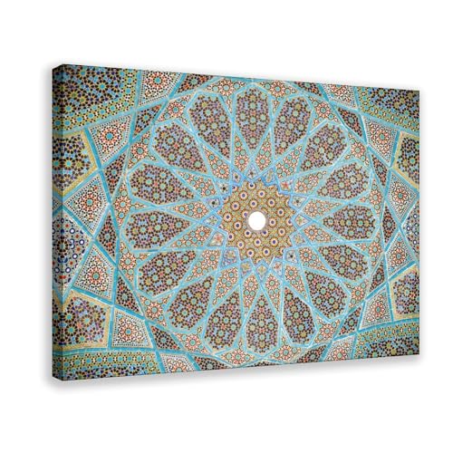 Impression sur toile de plafond de la tombe de Hafez WCYB tableau suspendu cadre 20x30 cm