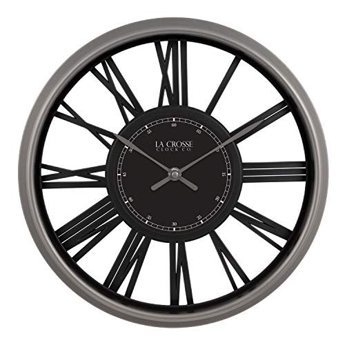 La Crosse 404-3033 13-Inch Oxford Quartz Wall Clock, Gray #TOP30