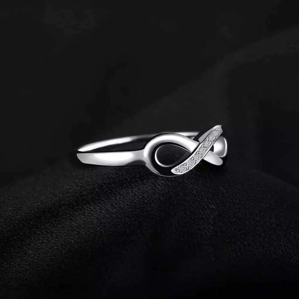 925 Sterling Silber Ring Zirkonia Stackable Fingerringe für Damen