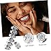 OATIPHO 1Set Hip Hop Grills Shiny Rhinestone Decorative for Ready to Wear Jewelry for Halloween Concerts and Fashion Events Cool Accessory for Men Women
