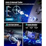 Spican Switch Controllers for Nintendo Switch/OLED Controller, Full-Size Switch Joy-pad for Better Handheld Mode, Switch Accessories Wireless Pro Controller with RGB Light/Battery/Turbo/Macro/4 Game Slot - Image 5
