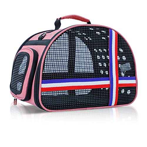 PETCUTE Sac de Transport pour Chat Sac de Voyage pour Chat Chien Petit Transporteur de Chat Caisse de Transport pour Chat Pliable