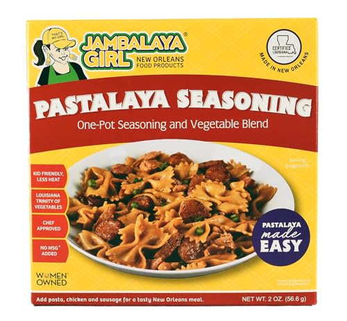 Jambalaya Girl Seasoning - One Pot Seasoning - For Jambalaya and Pastalaya - No Rice Just Spice and Vegetables - 2 oz (4 Pack)