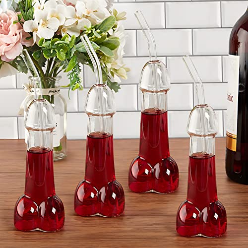 Useekril Creative Wine Glasses Cocktails Glass Cup Set Of 4 Juice Glass Drinking Glass Wine Lover Glass Novelty Shaped Decoration Funny Wine Glass Drinking Glassware For Birthday Party,Ktv,Bar,Club #TOP2