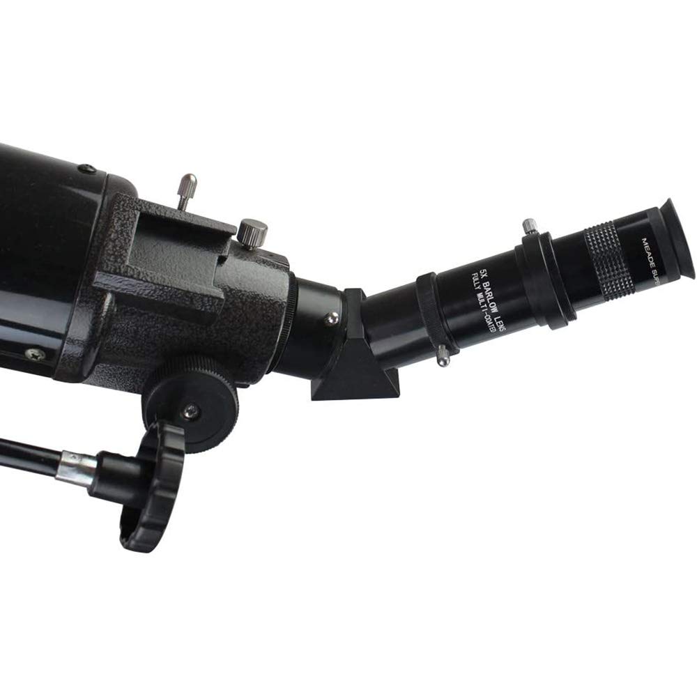 POFET Adaptador de lente Barlow de metal totalmente ennegrecido de 1,25 pulgadas y cámara T para telescopios oculares – Acepta filtros de 1,25 pulgadas, recubierto (5 lentes Barlow)