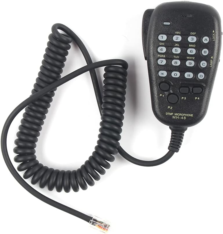 MH-48 DTMF Microphone Speaker MH-48A6J Keypad Mic Compatible with Yaesu FT-8800R FT-8900R FT-7900R FT-1807 FT-7800R FT-2900R FT-1900R
