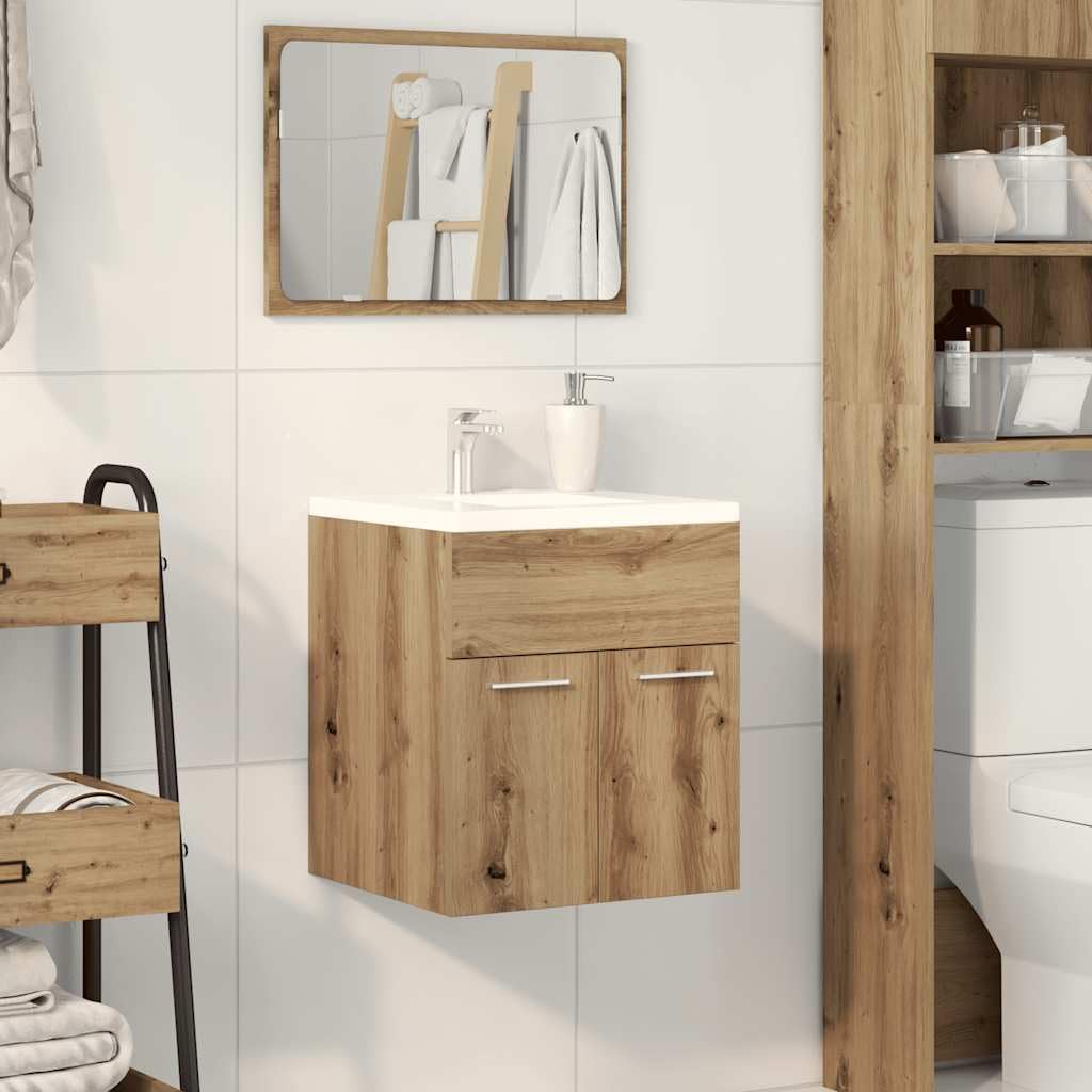 Lavabo 41x38,5x46 cm Madera mecanizada Color roble