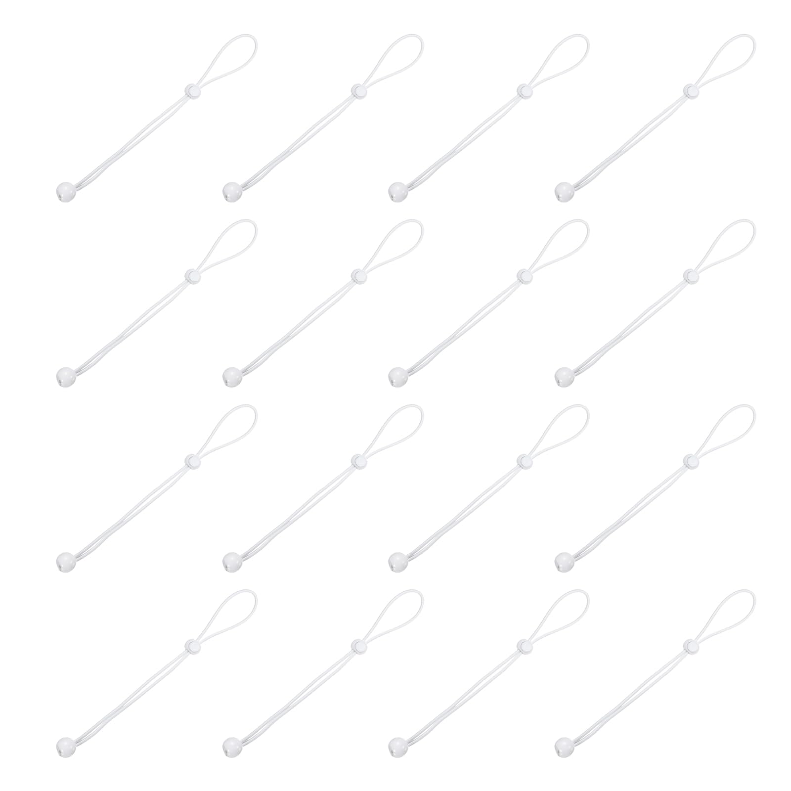 PATIKIL Ball Bungee Cords, (30cm / 12 Inch, White) (16 PCS) Universal Bungee Tie Downs, Suit for Shelter Camping Cargo Outdoor Roller Blinds Tents Canopies Tarp