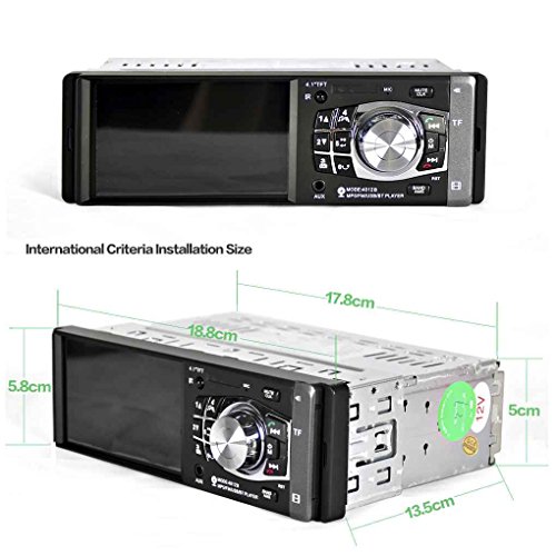 Radio Automotivo Central Multimidia 1 din 4.1 polegadas HD 4 x 60w SD BLUETOOTH USB AUX. 12V 4012B L