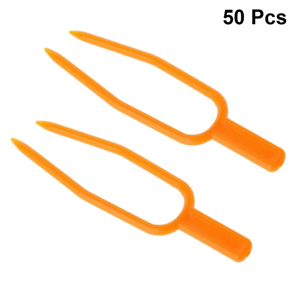 Cabilock Garden Tools 50pcs Plant Fork Fixer Resusable Strawberry Fixing Clips Fastening Vines Vines Fixing Clips