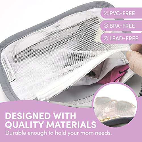 Mother Load - Mom Stuff Wristlet Pouch with Embroidered Icon, a Must-Have Perfect Size Purse Pouch for Any Mom, 6 Inches x 8 Inches2