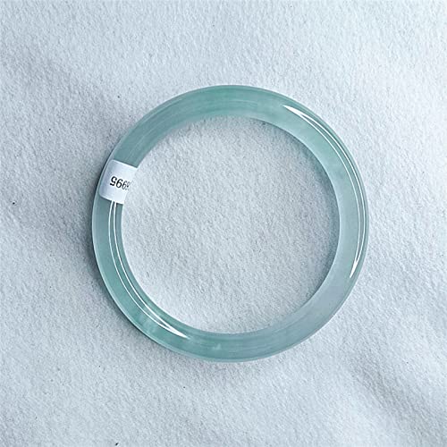 Bague mince émeraude bleu et barre ronde raffinée en taille 59-60