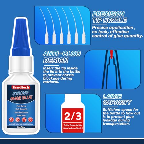 Bondtech TNEDF Shoe Glue 30 G, Shoe Glue Sole Repair Instant thumb #4