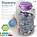 DISCOVERY KIDS Digital Coin-Counting Money Jar with LCD Screen, Keeps Track of Deposits, Battery Operated, Automatic Piggy Bank Savings for US Coins, Childrens Financial Educational Learning Tool Gift