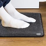 OneConcept Magic-Carpet DX - Heizmatte, Heizteppich, elektrisch, 100 Watt, 3 Heizstufen, Timer Funktion, 60 x 40 cm, geringer Stromverbrauch, strapazierfähig, Bezug waschbar, grau - 3