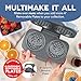 Disney | Dash MultiMaker® Double Mini Maker System - Convenient Electric Waffle Maker - Features Interchangeable, Dishwasher-Safe Plates - Quick Cleanup & Simple Setup - Lilo & Stitch Design