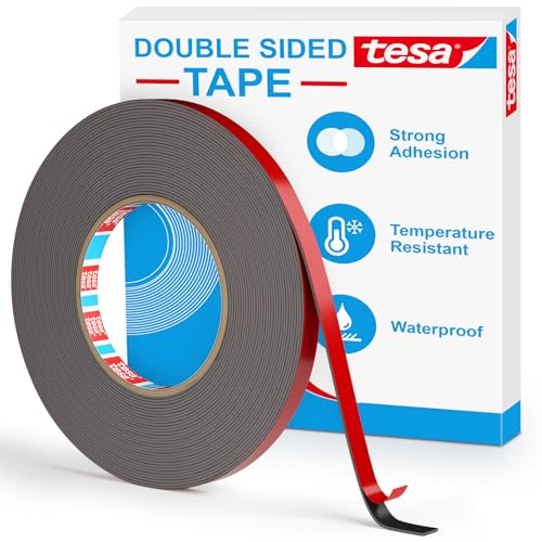 Image of EMITEVER Double Sided Tape Heavy Duty, Tesa Adhesive Mounting Tape Waterproof, 0.39IN x 36FT Strong Acrylic Foam Tape for Walls, Automotive, Home Office Decor