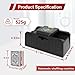 FONBEAR 2 Deck Automatic Card Shuffler (Includes Cards) with One Touch - Low Noise USB/Battery-Powered Electric Shuffler for Poker, Blackjack, UNO, Casino Games, Home Use