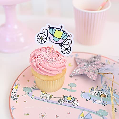 Coterie Princess Paper Plates (Set Of 10 Small Plates) Purple Princess Plates For Birthday Party thumb #3