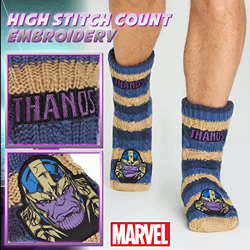 Marvel Calze Uomo Supereroi, Calzini Antiscivolo