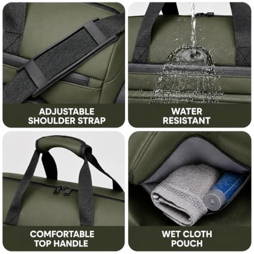 Image of CAVALO - Be Unique Water Resistant Duffle Bag for Gym, Travel and Business Men & Women | Cabin Size Weekender Bag with Dedicated Ventilated Shoe Compartment, Wet Pouch & Luggage Sleeve
