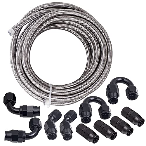 maXpeedingrods 10AN 20FT Fuel Line Kit with Fittings