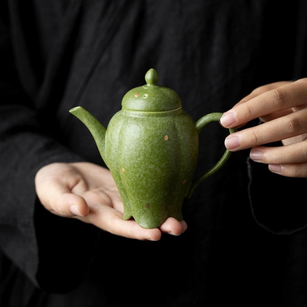 Tetera Infusiones Tetera De Cerámica Retro, Juego Té Casero Estilo Chino Con Agujero Filtro, Kung Fu Teapot