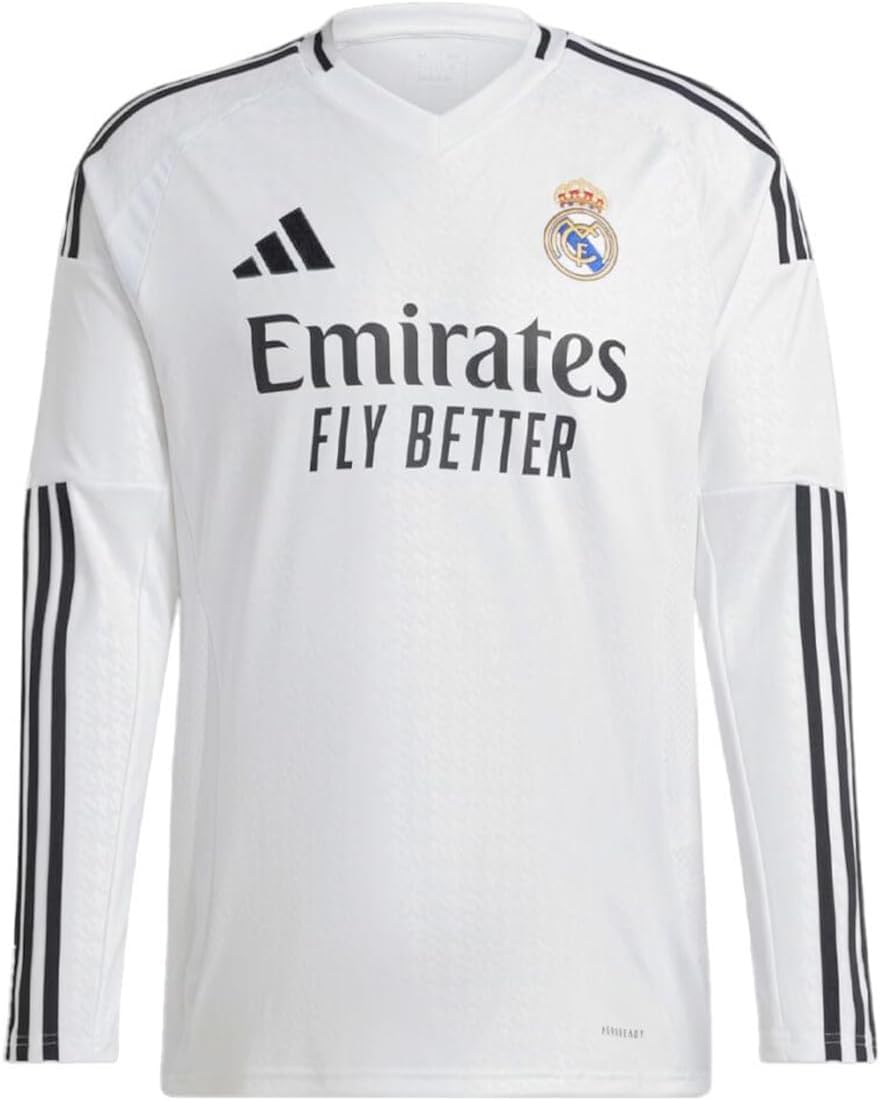 adidas Real Madrid Long Sleeve Home Jersey 24/25 (White)