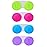 KISEER 4 Pack Colorful Contact Lens Case Box Holder Container Soak Storage Kit