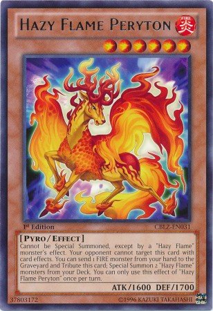 YU-GI-OH! - Hazy Flame Peryton (CBLZ-EN031) - Cosmo Blazer - 1st Edition