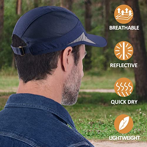 Image of HSR Unstructured Reflective Lightweight Breathable Stylish Sports Soft Hat Cap for Men and Women