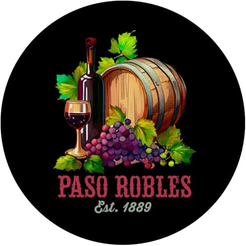 Miniatura 3 de Paso Robles Vineyard California Winery - PopSockets de cata de vinos vintage intercambiables PopGrip