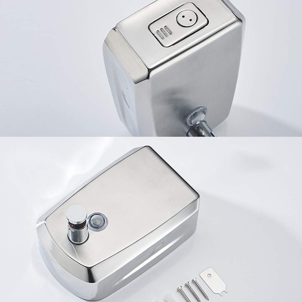 APUM Seifenspender Seifenspender Kreative manuelle Seifenkiste Hotel Badezimmer Küche Wandmontierte Seifenflaschenpumpe (Kapazität: 500 ml) (1000 ml)
