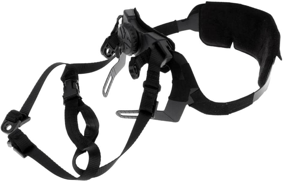Universal Fit Chin Strap with Bolts for Fast MICH ACH IBH - Stable and Portable Design with Padded Leather - Adjustable Buckles for Easy Tightness Control - Fits Most People - - Black, as described